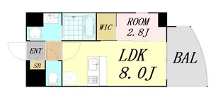 Alivis放出【2階】の間取り