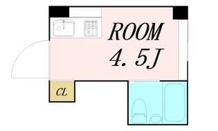 昭和グランドハイツ恵美須【4階】の間取り