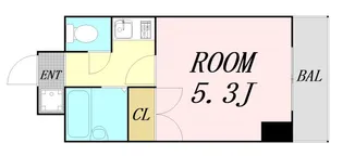 セレッソコート西心斎橋【3階】の間取り