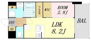 セレニテ天六ミラク【11階】の間取り