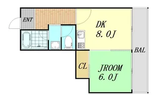 ホワイトハイツカドタ【3階】の間取り