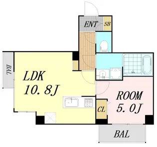 gm TENJIMBASHI【6階】の間取り