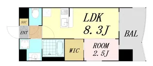 セレニテ新大阪アリエ【5階】の間取り