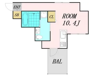 ヴィラタワー谷町【9階】の間取り