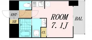 セイワパレス玉造駅上【7階】の間取り