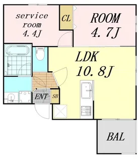 エス.フィールド奏【1階】の間取り