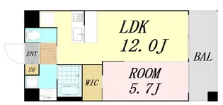プレジオ東三国【4階】の間取り