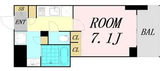 アーバネックス本町【14階】の間取り