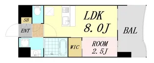 Alivis放出【8階】の間取り
