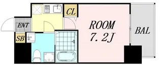 URBAN FLATS江坂【3階】の間取り