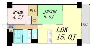 北大阪ハイツ【8階】の間取り