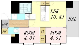 スプランディッド玉造【2階】の間取り