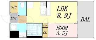 スプランディッド玉造【2階】の間取り