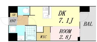 エステムコート新大阪 X VIパルス【7階】の間取り