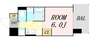 レジュールアッシュ緑橋駅前【10階】の間取り