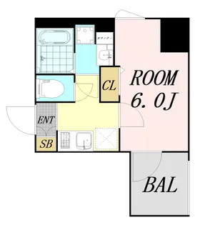 ファーストフィオーレ難波南アルマ【2階】の間取り