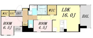 スプランディッド本町グラン【8階】の間取り