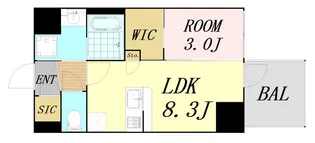 セレニテ東梅田アリエ【4階】の間取り