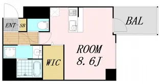 プレサンス上町台リベルテ【7階】の間取り