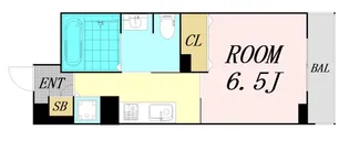 CITY SPIRE靭公園【8階】の間取り