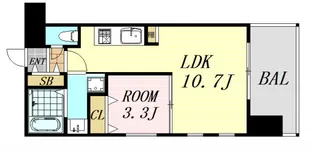 グランシス江坂【2階】の間取り
