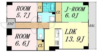 ル・アン緑地【2階】の間取り