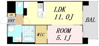 ラ・リヴィエール【4階】の間取り