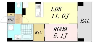 ラ・リヴィエール【5階】の間取り