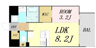レオンコンフォート九条アルバ【7階】の間取り