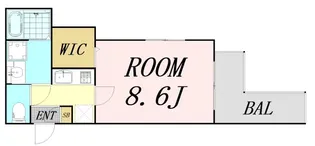 プルメリア関大前【3階】の間取り