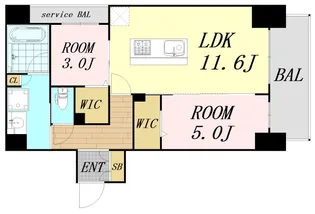 アーバネックス南新町【3階】の間取り