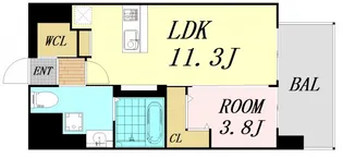 ブランカイズミ【8階】の間取り