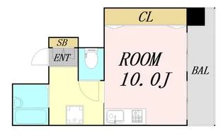 ビィーククレール【3階】の間取り
