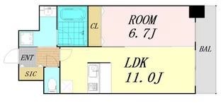 LA DOUCEUR天満【14階】の間取り
