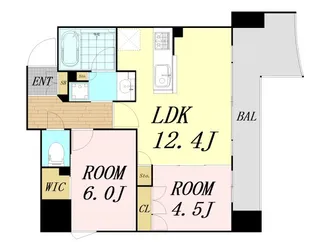 STANDZ四天王寺前夕陽丘【9階】の間取り