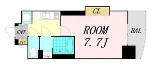 ラグゼ難波西Ⅰ【9階】の間取り