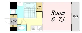 サンスクエア新大阪【5階】の間取り