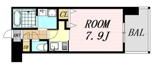 グランシス江坂【8階】の間取り