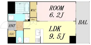 ファーストフィオーレ江坂ラディール【3階】の間取り