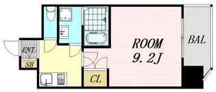 WGB江坂【3階】の間取り