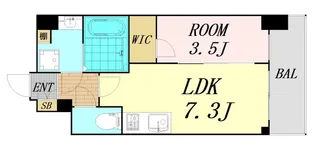 エスリードレジデンス大阪天王寺【12階】の間取り
