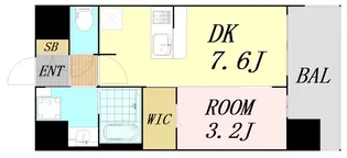 プレサンス東淀川駅前プロ—シェ【11階】の間取り