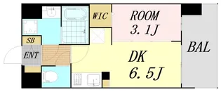 プレサンス東淀川駅前プロ—シェ【2階】の間取り