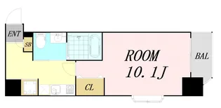 アーデン土佐堀【6階】の間取り