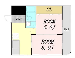 サンビラ大手前【5階】の間取り