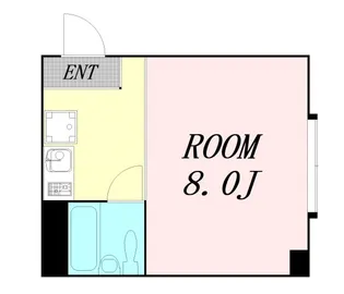 ジークレフ扇町【2階】の間取り