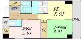 MICハイツ都島【5階】の間取り