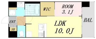 コンフォリア・リヴ新大阪西宮原ソルテラス【2階】の間取り