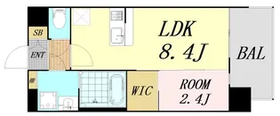 セレニテ梅田北アリエ壱番館【8階】の間取り