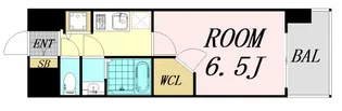 ワールドアイ難波南PORTA【11階】の間取り